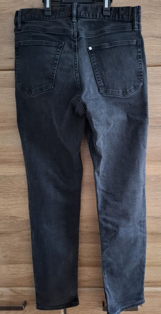 Czarne spodnie męskie, H&M rozm. 30/32