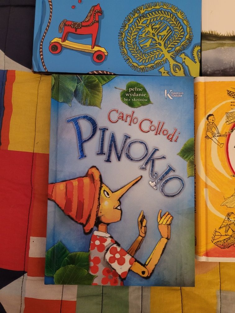 Książeczki x4 Pinokio Bolek i Lolek Dzieci z Bullerbyn Malutki lisek i