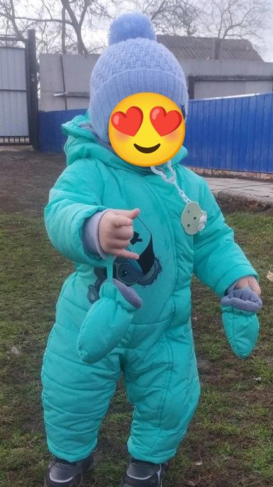 Демісезонний комбінезон 74-80 р.
