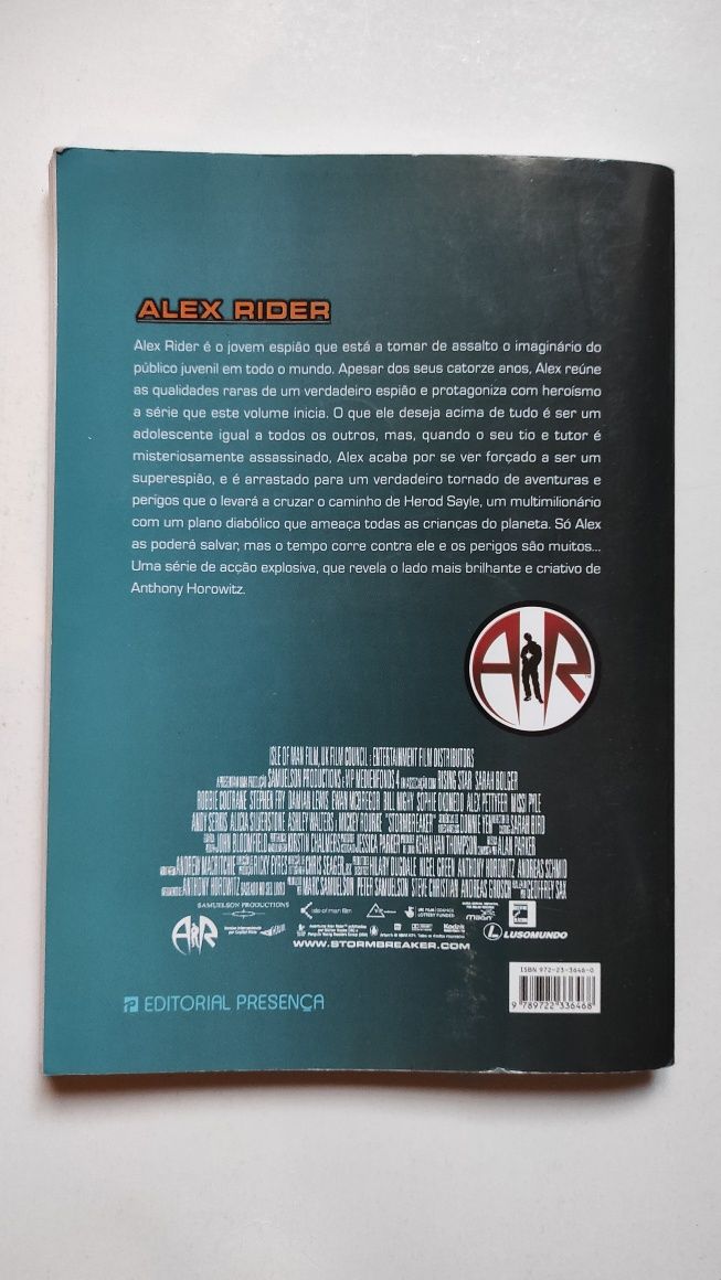 Alex Rider: operação stormbreaker de Anthony Horowitz