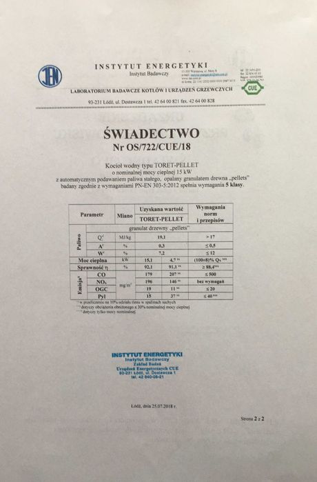 KOCIOŁ piec pelet pellet 15 kW