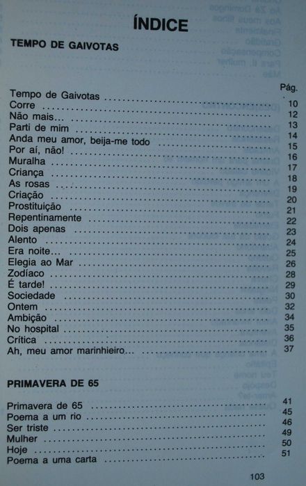 Tempo de Gaivotas de Humberto Sotto Mayor - 1ª Edição 1982