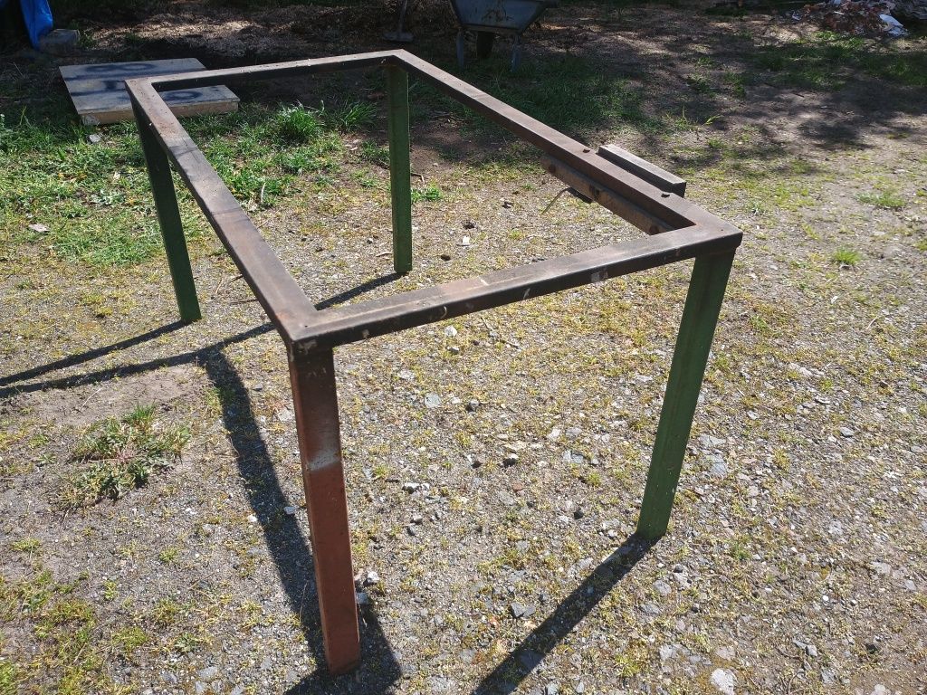 Stelaż do stołu, 150x85x77 cm, metalowy, profile