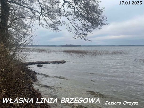 Nieruchomość nad Jeziorem Orzysz, Kamieńskie-własna linia brzegowa