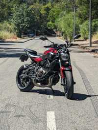 Yamaha MT 07 55kw Lava Red 2016