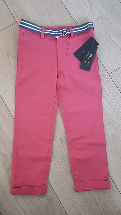 Spodnie z paskiem Ralph Lauren r.116 nowe