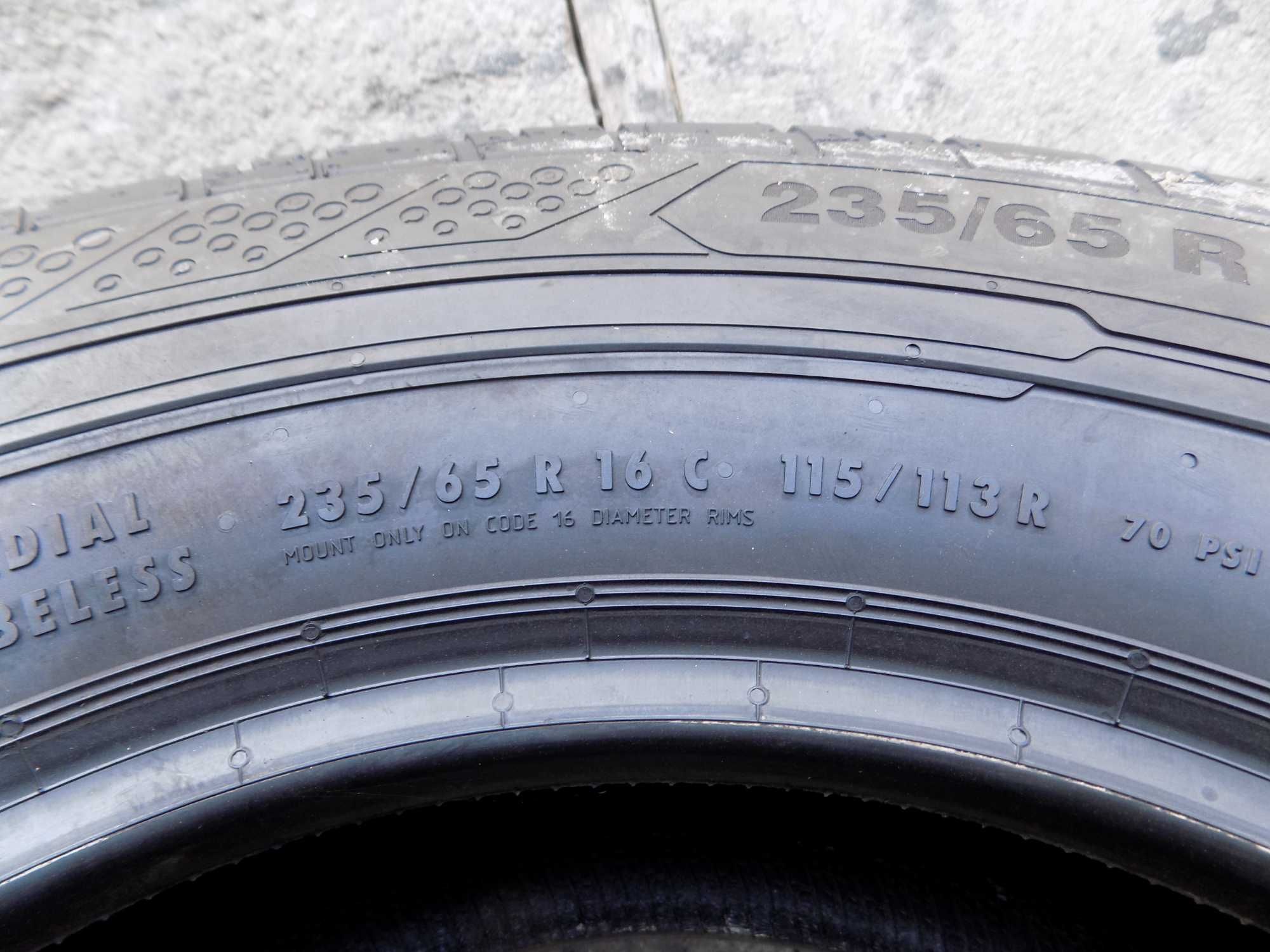 4 x opona 235/65r16C Continental ContiVanContact 200 - 2019r