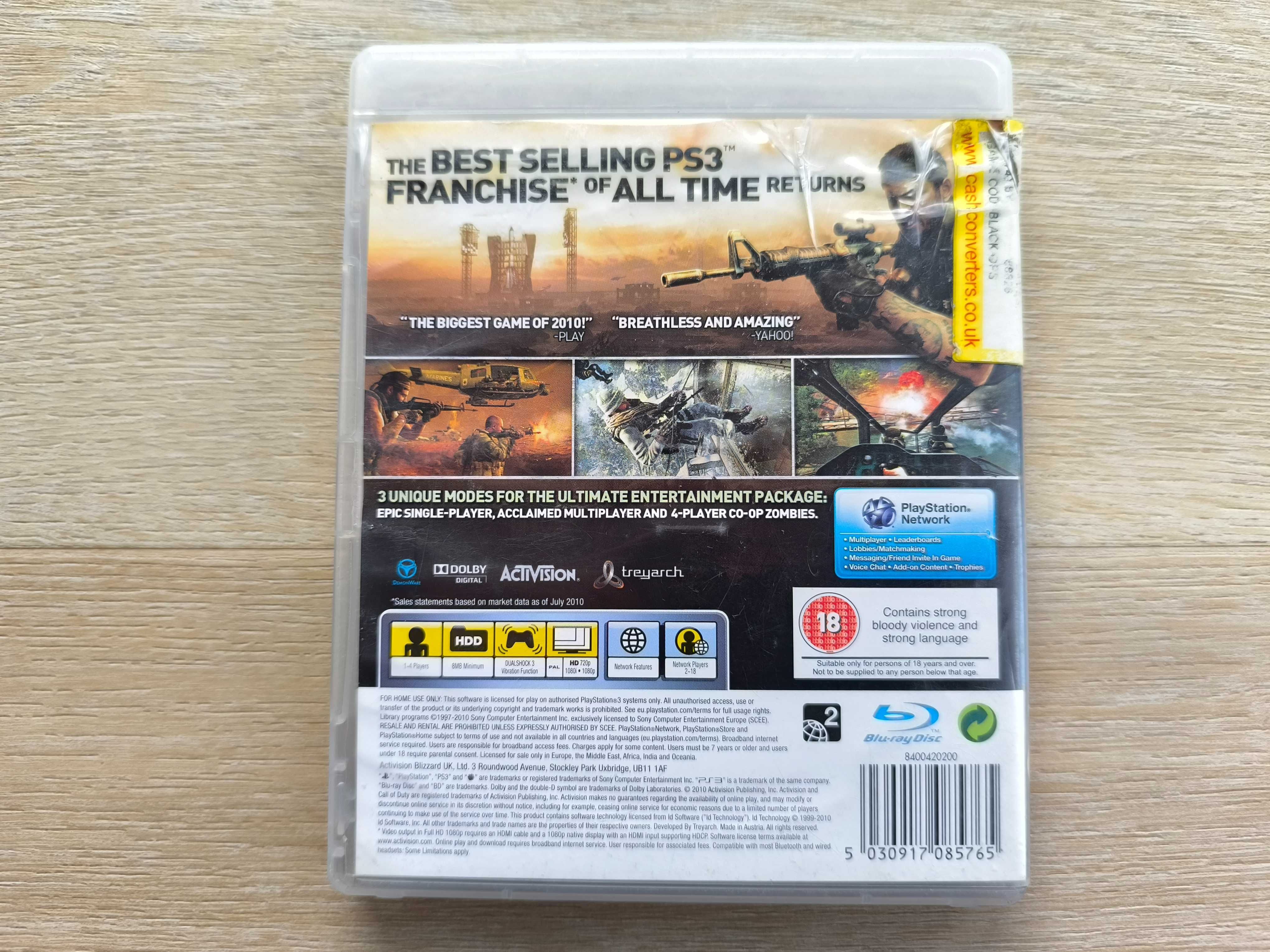Call of Duty Black Ops [PS3] Kampania + Multi + Tryb Zombie