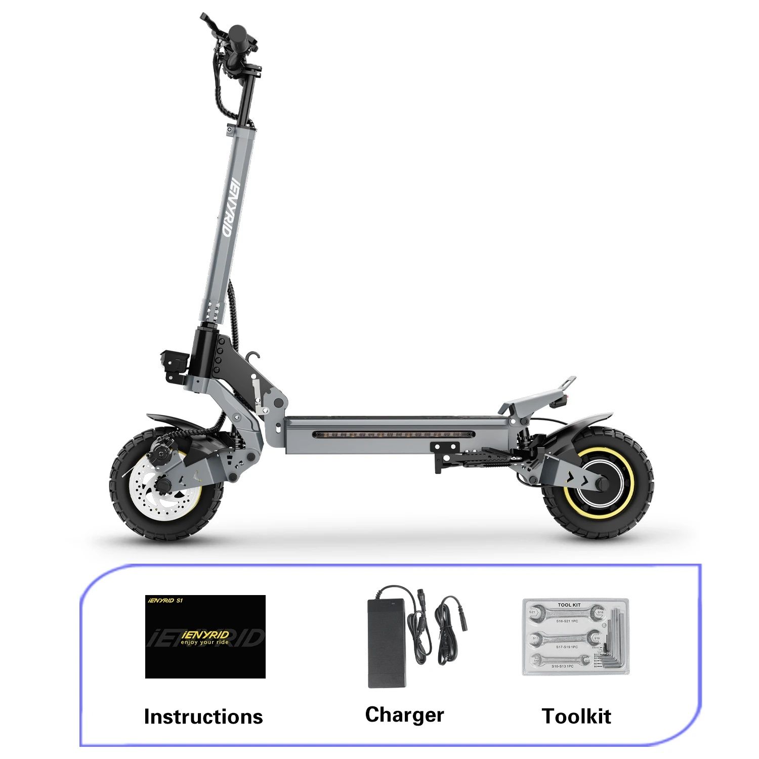 Hulajnoga elektryczna IENYRID IE-S1,800W,15Ah,Nowe, koła 10"