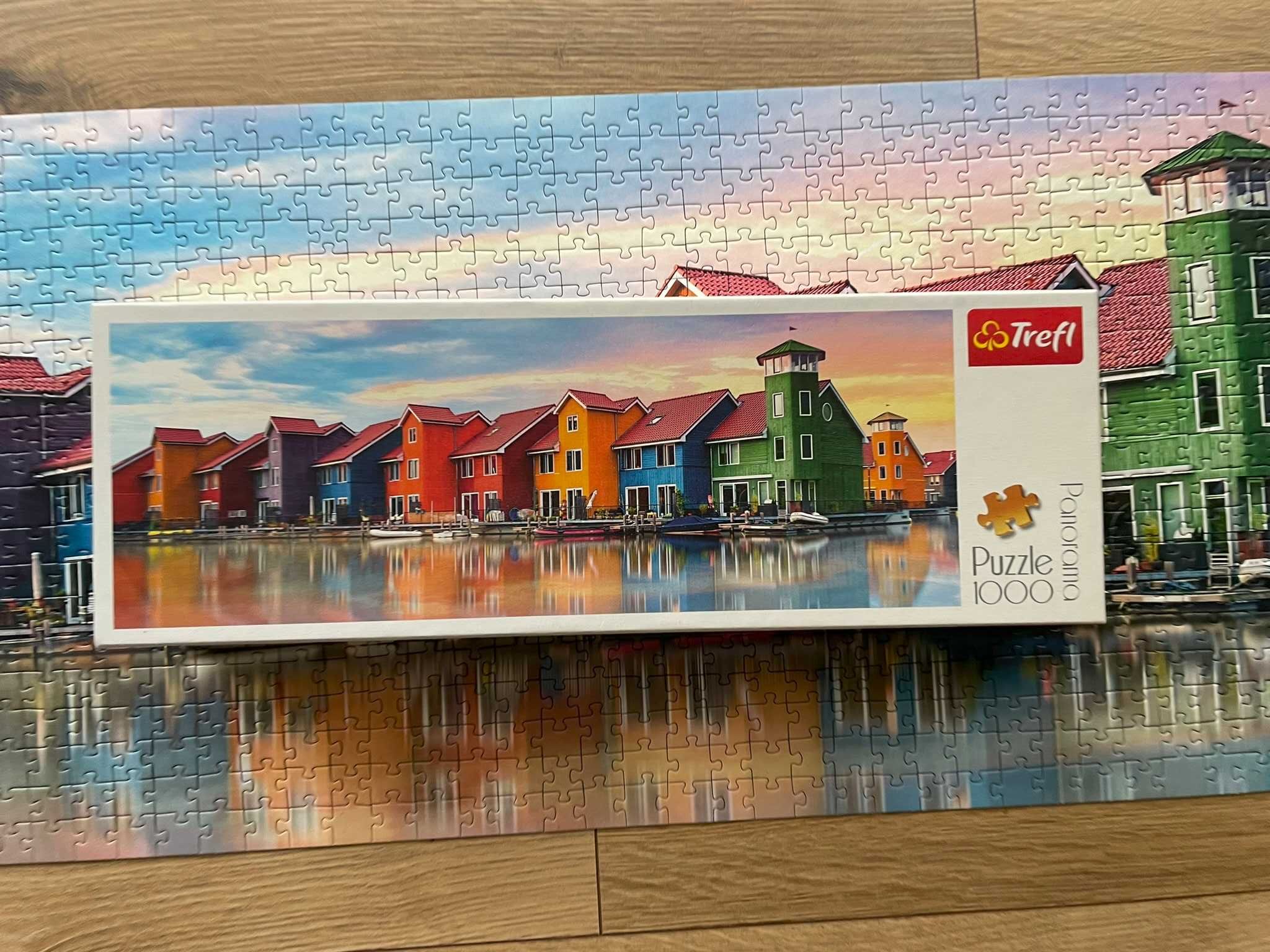 Trefl Puzzle 1000 elementów Holandia kolorowe domy - kompletne
