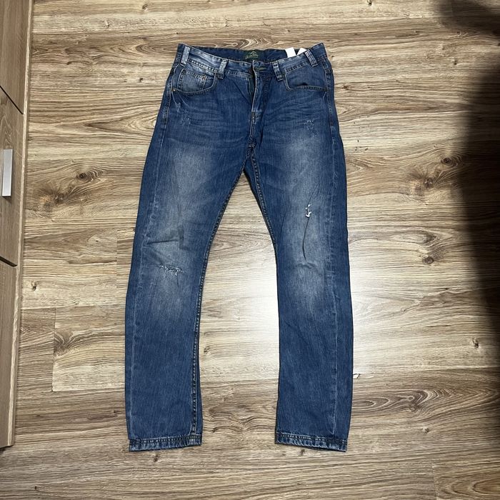 Jeansy męskie niebieskie