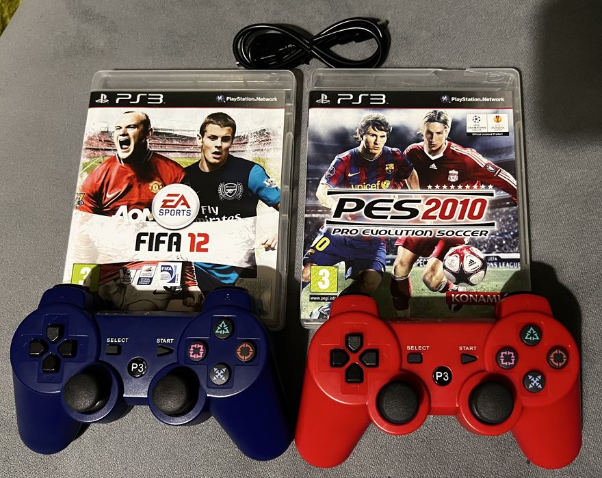 PS3 Super Slim 500GB Konsola Sony PlayStation 3 2 Pady 2 Gry
