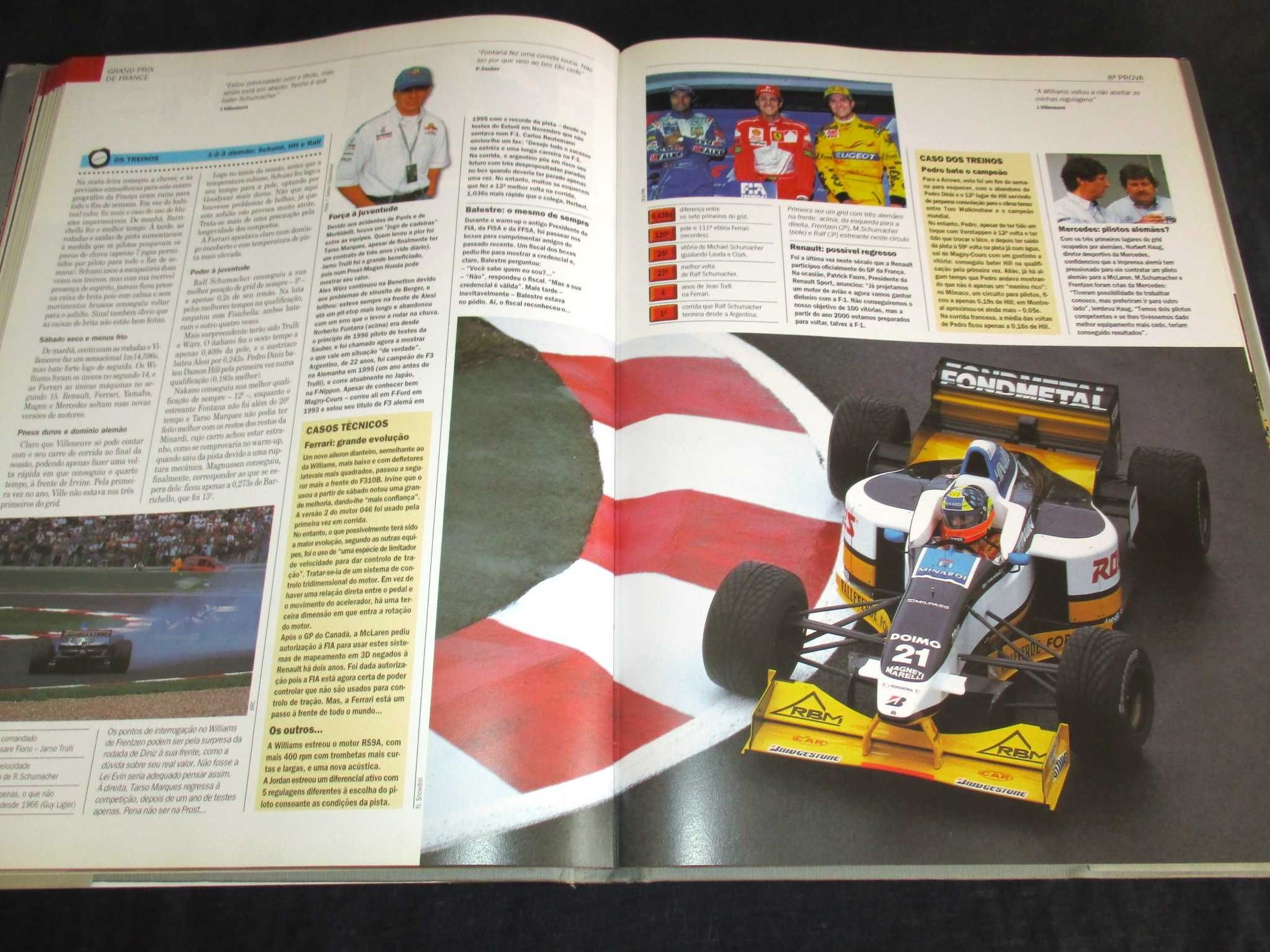 Livro Fórmula 1 Anuário 1997 a 1998 Edipromo