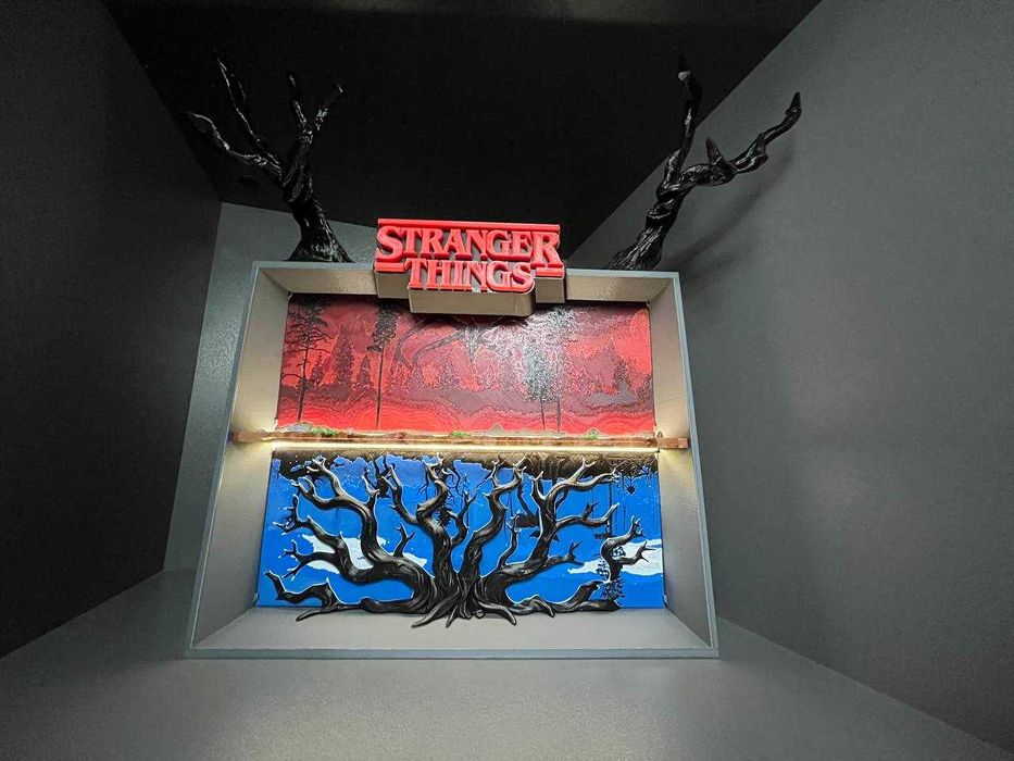 Підставка для фігурок з Stranger Things “Дивні Дива” з LED-підсвіткою