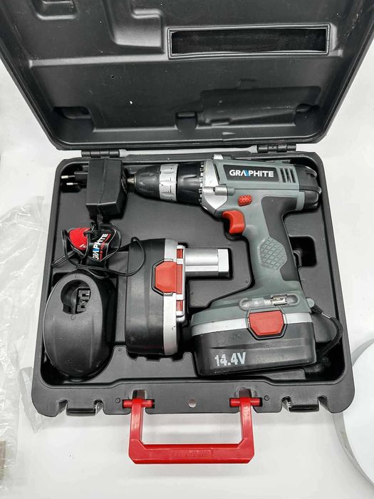 Wkrętarka GRAPHITE 58G116 zestaw 2 baterie ładowarka walizka