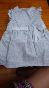 Vestido de menina novo 3/6meses