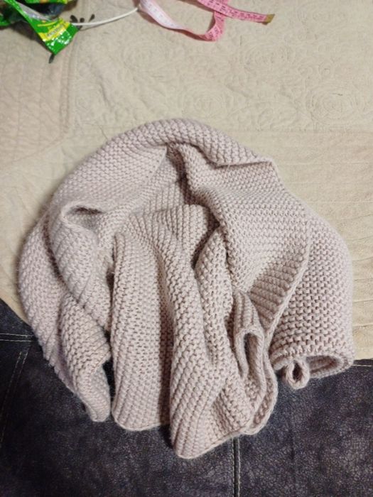 Шарф -хомут пудрового цвета