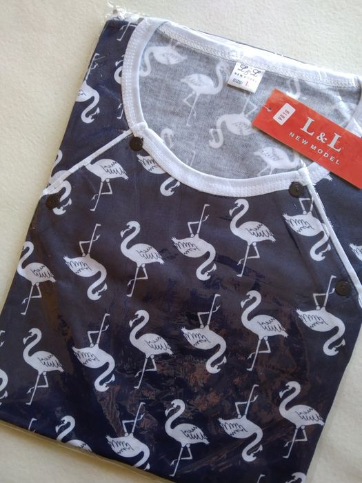 M 38 Koszula ciążowa nocna piżama damska rozpinana odpinana na boki