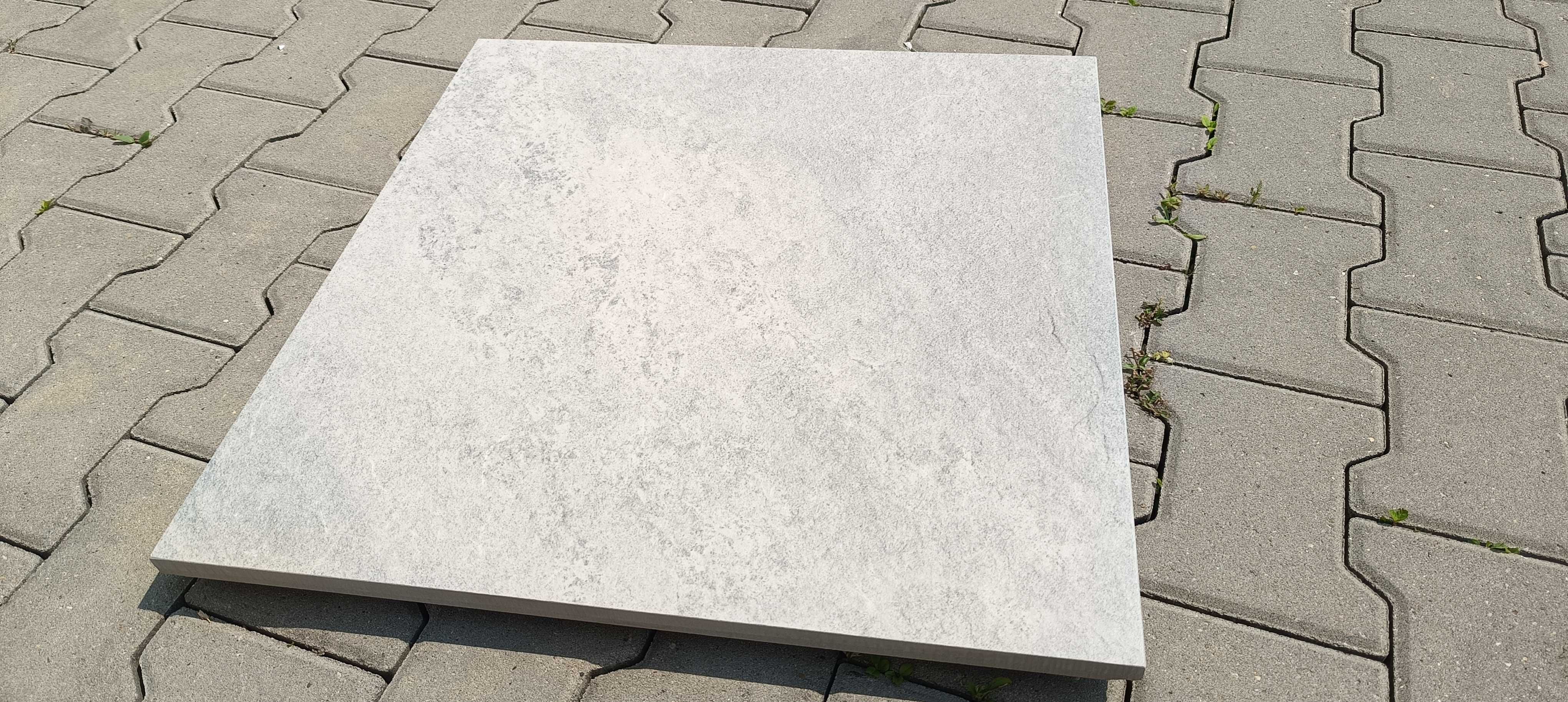 Płytki podłogowe tarasowe chodnikowe Quarzo Silver 60X60x2 cm Gat.1