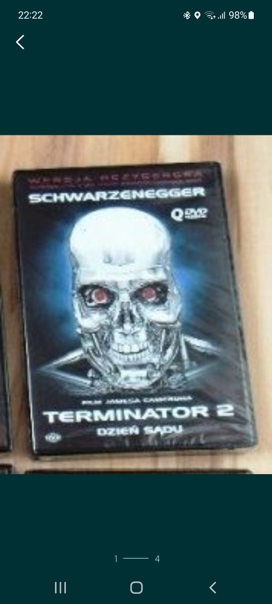 Terminator 2 QDVD Wersja Reżyserska +20 min. NOWY folia