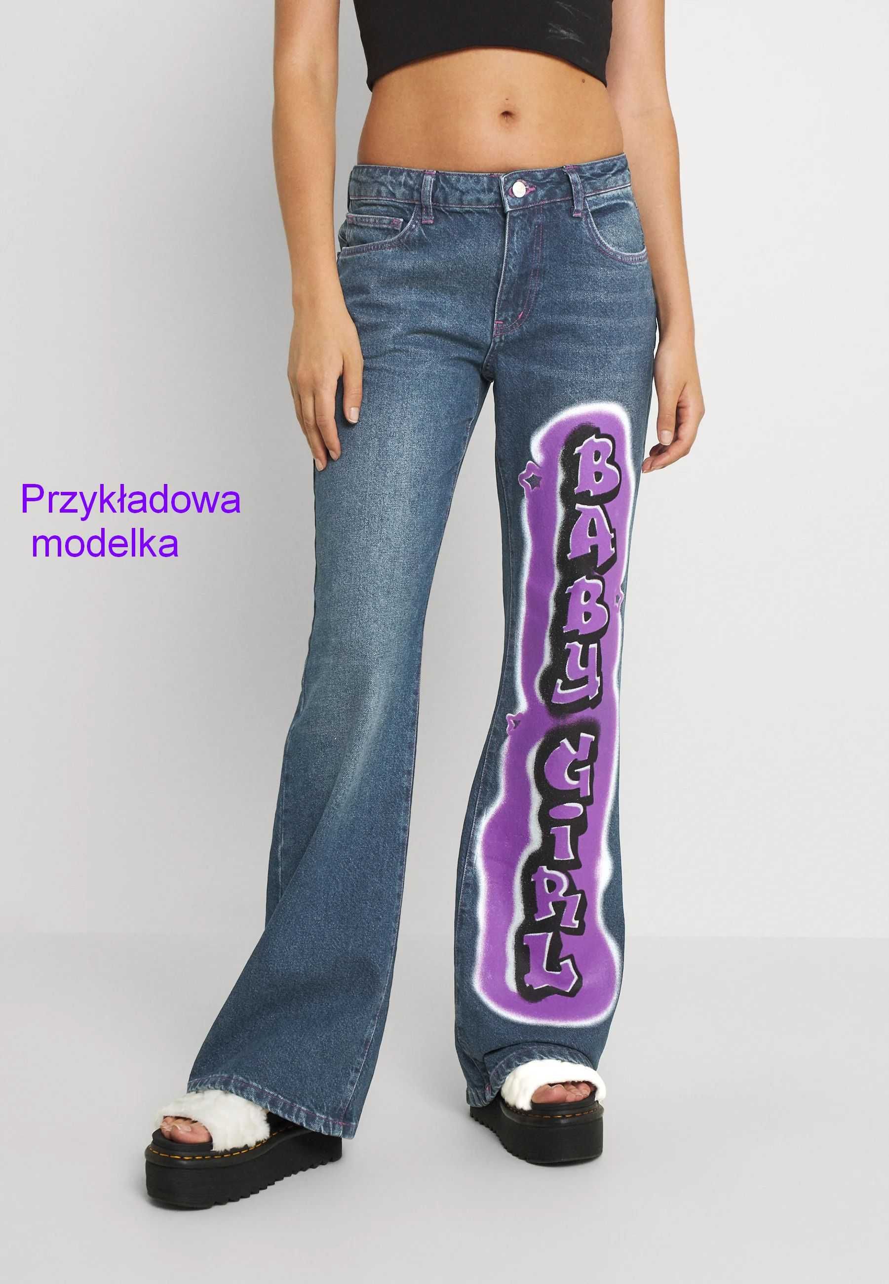 NOWE spodnie jeansy JADED dla przebojowej dziewczyny Baby-Girl W28