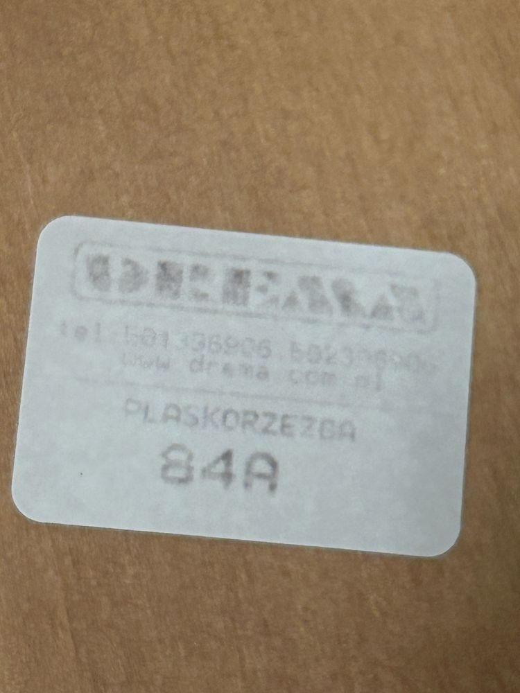 Pamiątka chrztu Płaskorzeźba drewniana
