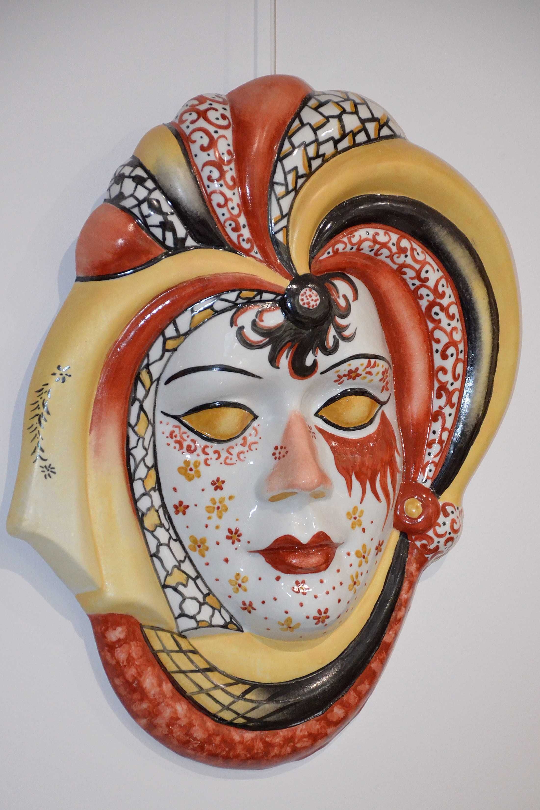 Porcelana Roceram Maski dekoracje ścienne duże 45 i 36cm