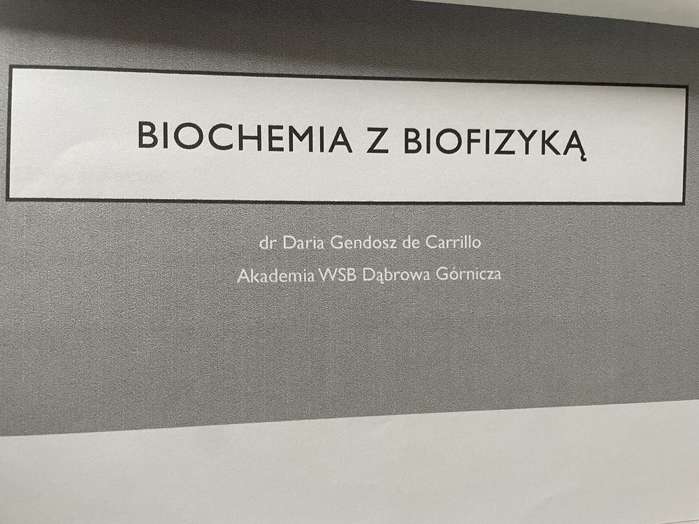 Biochemia i biofizyka