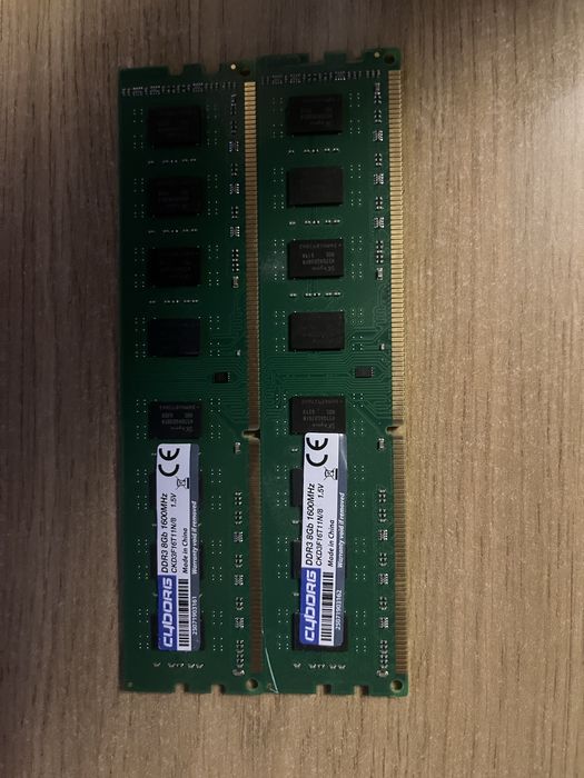 Оперативна Пам'ять DDR3 1600 16Gb (Kit 2x8Gb) Для ПК