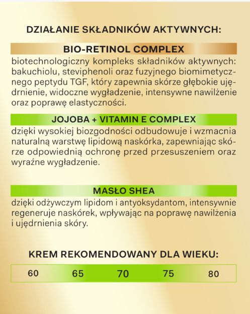 Bio Retinol intensive kuracja multiregenerująca 70+