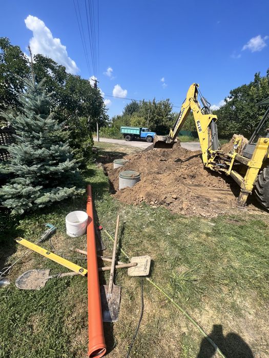 Септик під ключ. Каналізація.Вигребні ями . Кільця бетонні , траншеї .