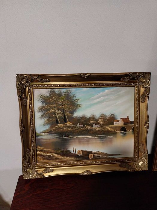 Quadros antigos como se vê nas fotos