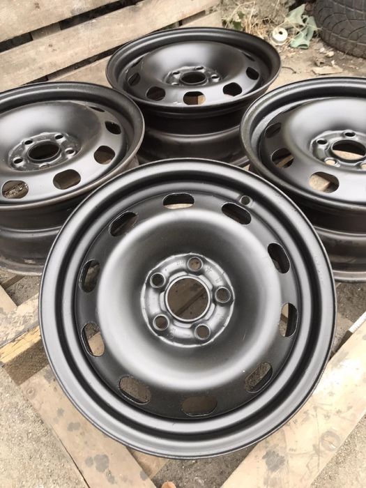 Диски Volkswagen 5:100r14 железо комплект склад оригинал б/у skoda