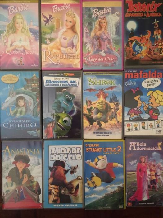 12 filmes VHS