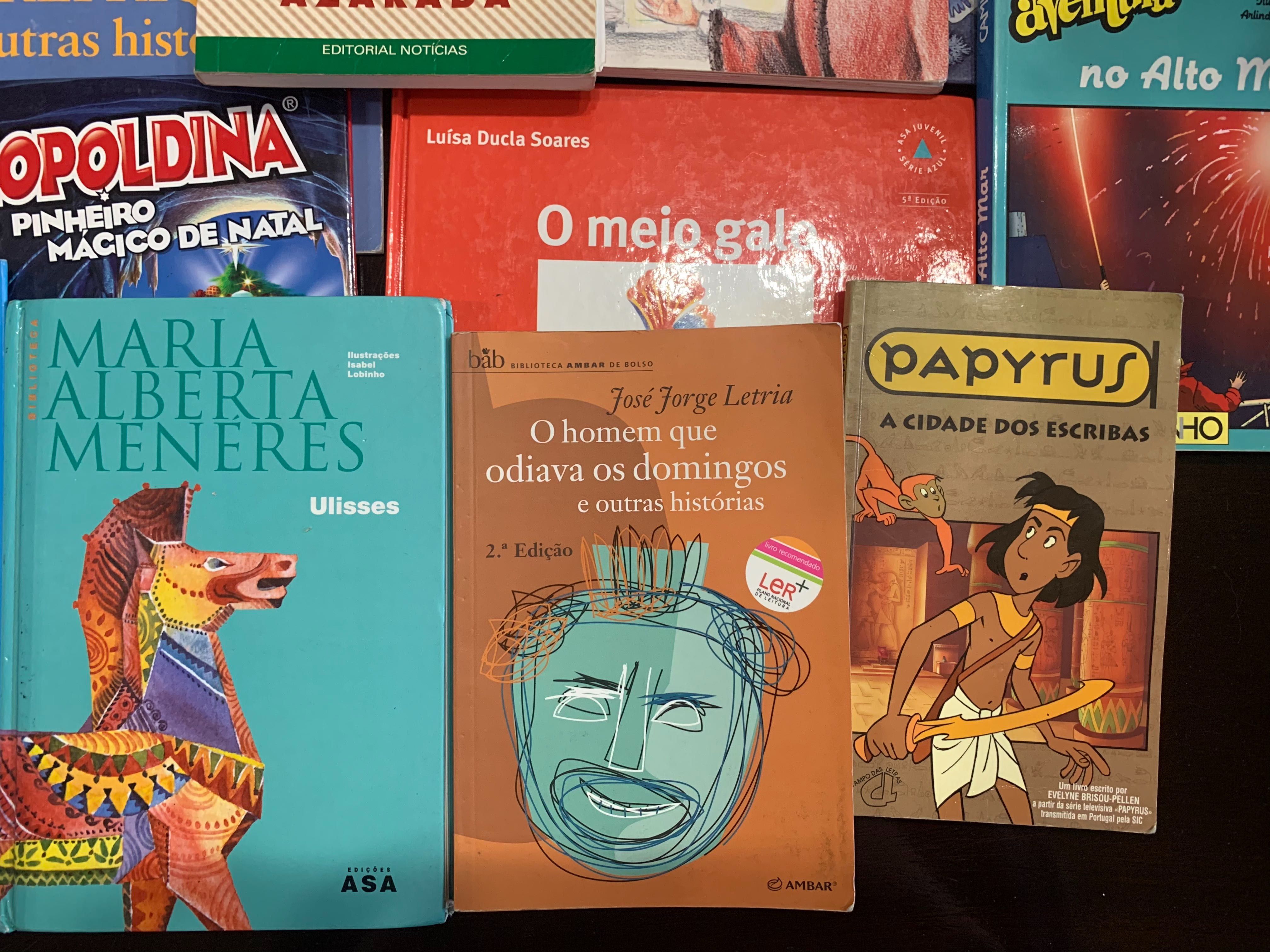 Livros de vários autores e géneros literários