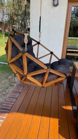 Fotel ogrodowy z drewna bukowego