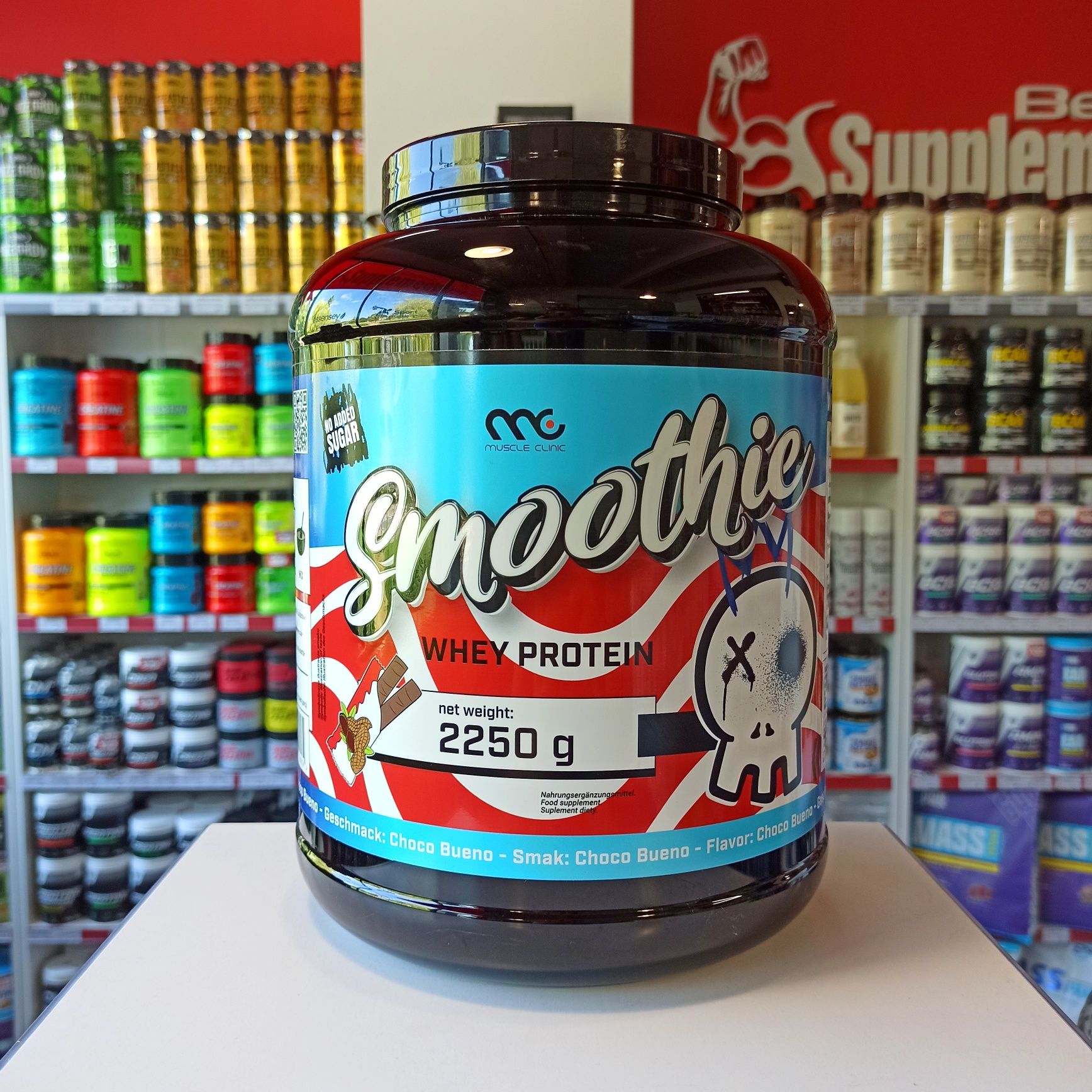 Muscle Clinic Smoothie Whey 2250g Słodkie Białko WPC 86% Białka BANAN