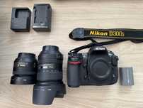 Nikon D300s z obiektywami i statywem