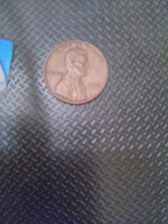 Деньги США монета 1 цент 1974