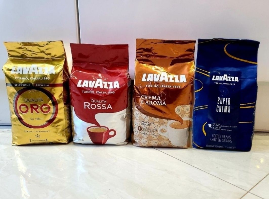 Кава Lavazza Oro, Rossa, Crema, Super Crema Кофе