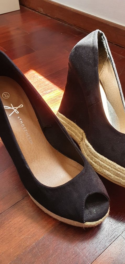 Sapatos Cunha pretos Tamanho 39 (Primark)