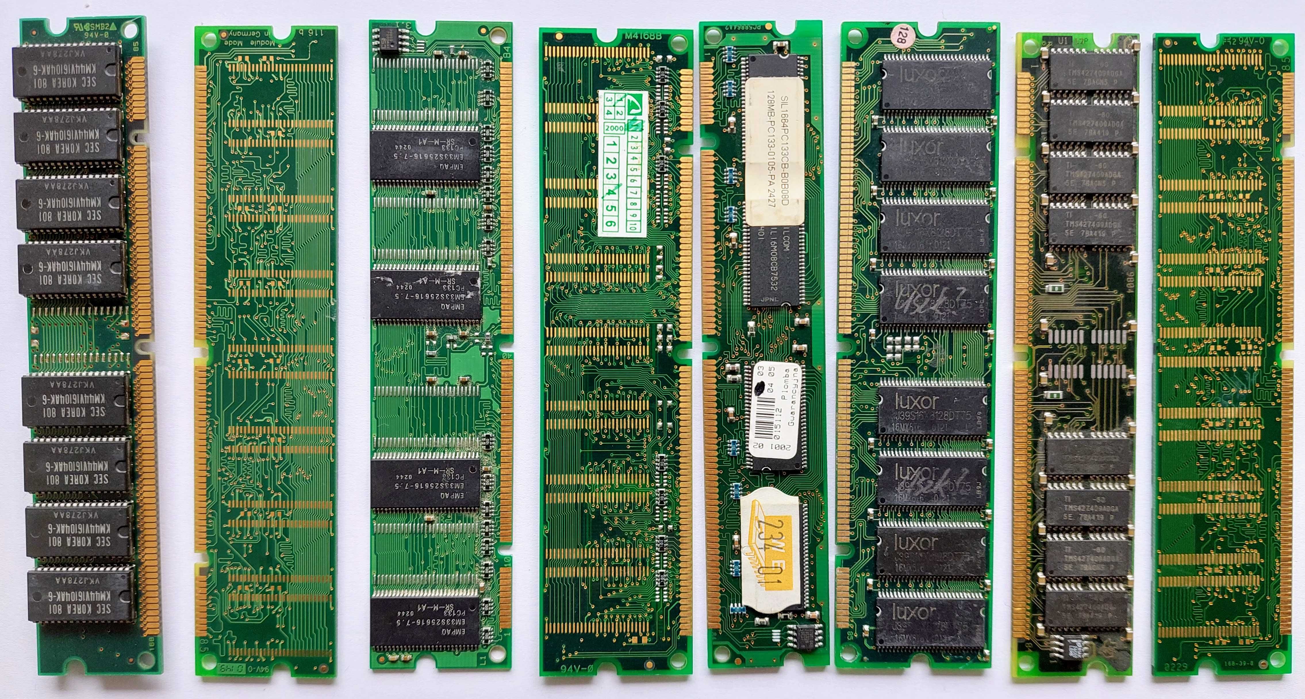 Pakiet pamięci RAM różne (6 modułów)