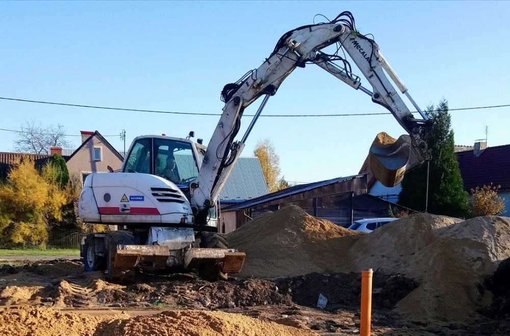 Roboty ziemne Strzelin koparka koparko-ładowarka minikoparka wywrotka