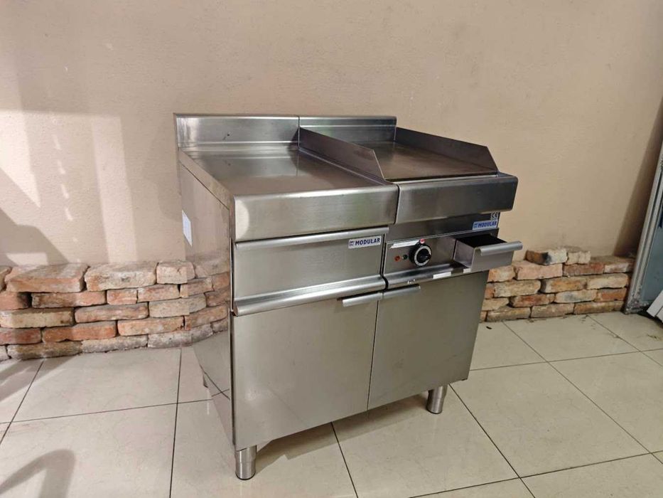 Grill gastronomiczny Modular + kuchnia elektryczna + blat roboczy