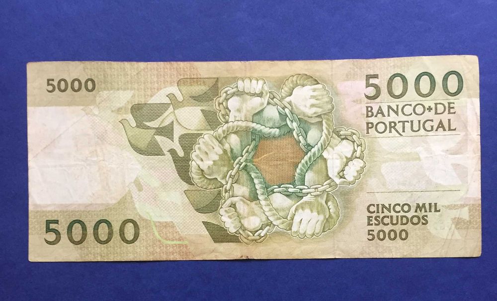 nota 5000 Escudos 1991 - Antero de Quental