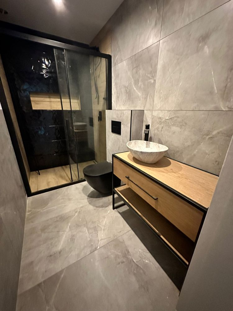 Szafka umywalkowa 90 cm w industrialnym stylu do łazienki , loft