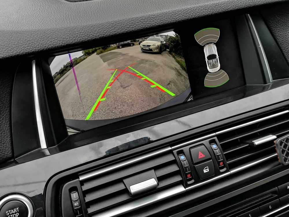 Moduł Android Auto Carplay bmw F10 NBT kamera cofania na fabr. ekranie