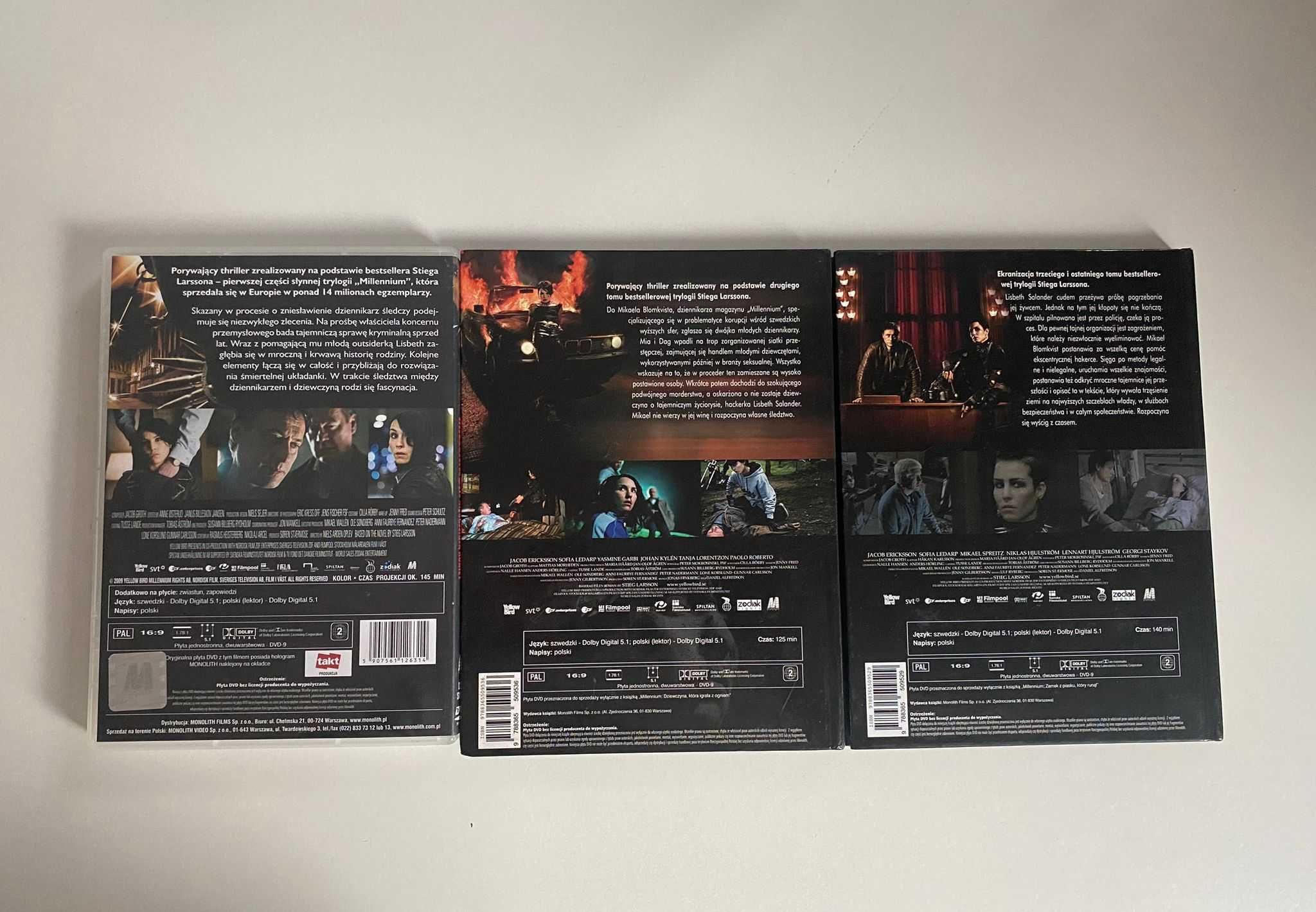 Filmy DVD Zestaw Millennium 1-3 Komplet