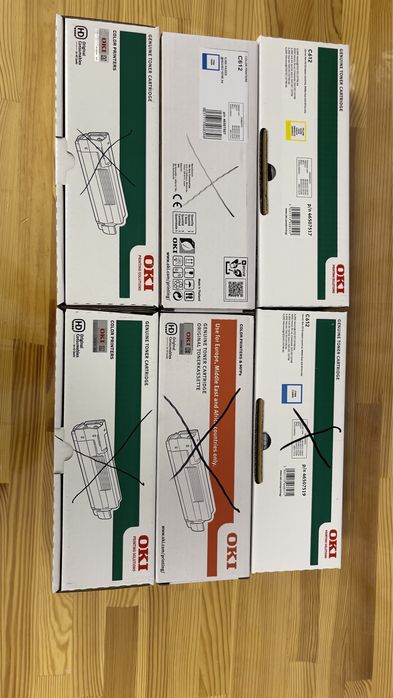 Пустые картриджи для тонеров OKI C612