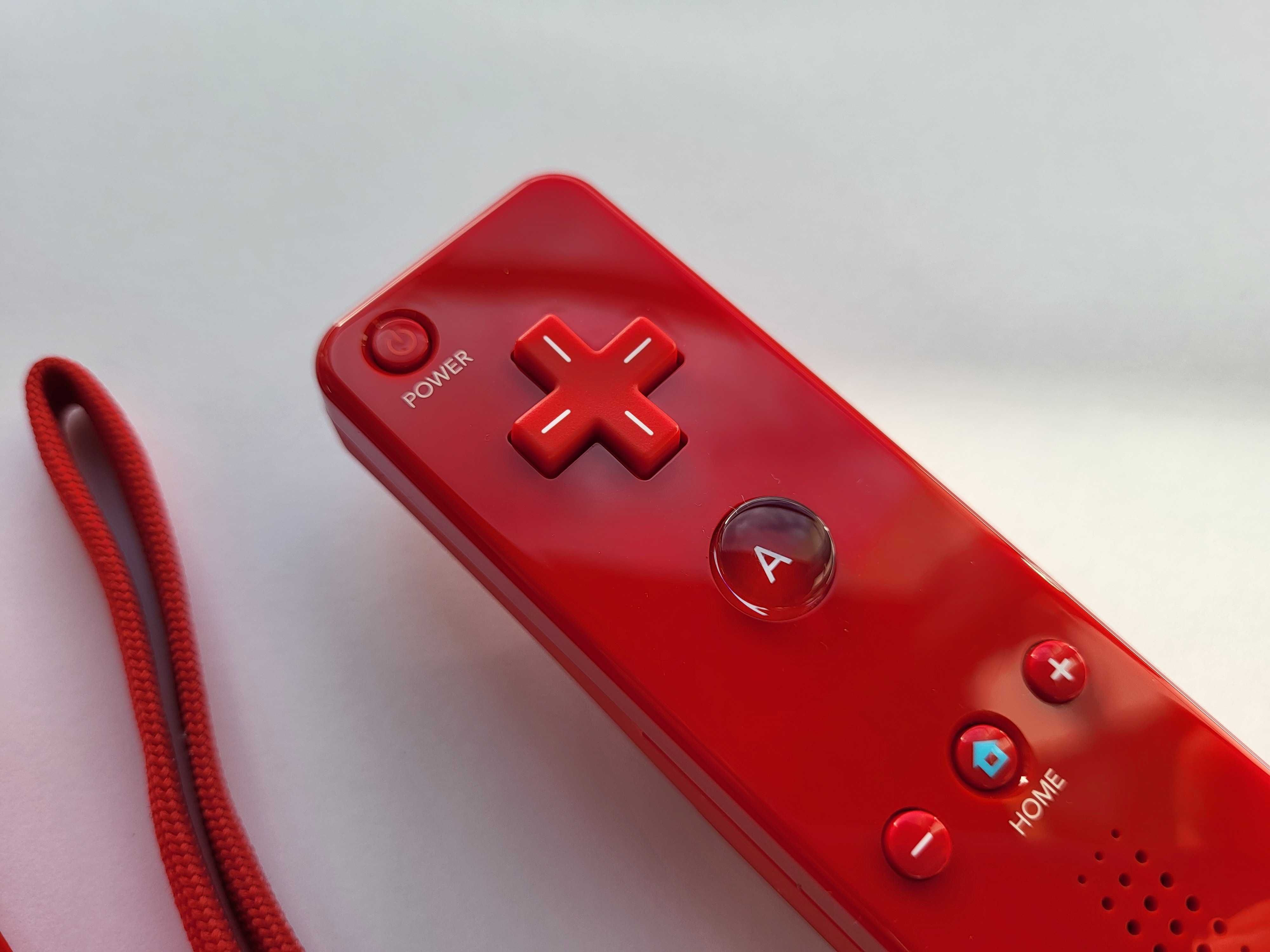 Oryginalny Kontroler Wii Remote Motion Plus Czerwony RED RVL-036 BDB
